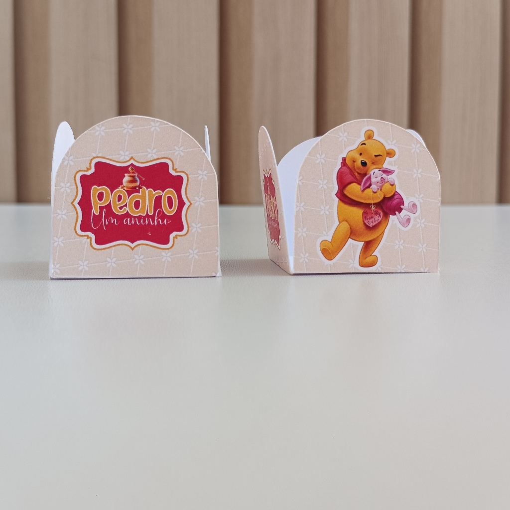 Forminha para doce personalizada Ursinho Pooh/lembrancinha de festa/festa infantil