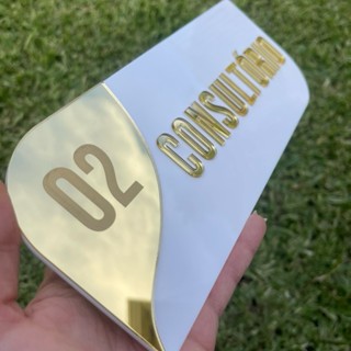 Placa de Sinalização de Porta Consultório em Acrílico em Oferta na Shopee