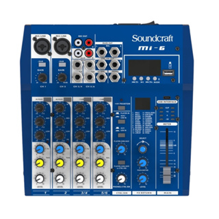 Mesa De Som Soundcraft Mi-6 Profissional 6 Canais em Oferta na Shopee