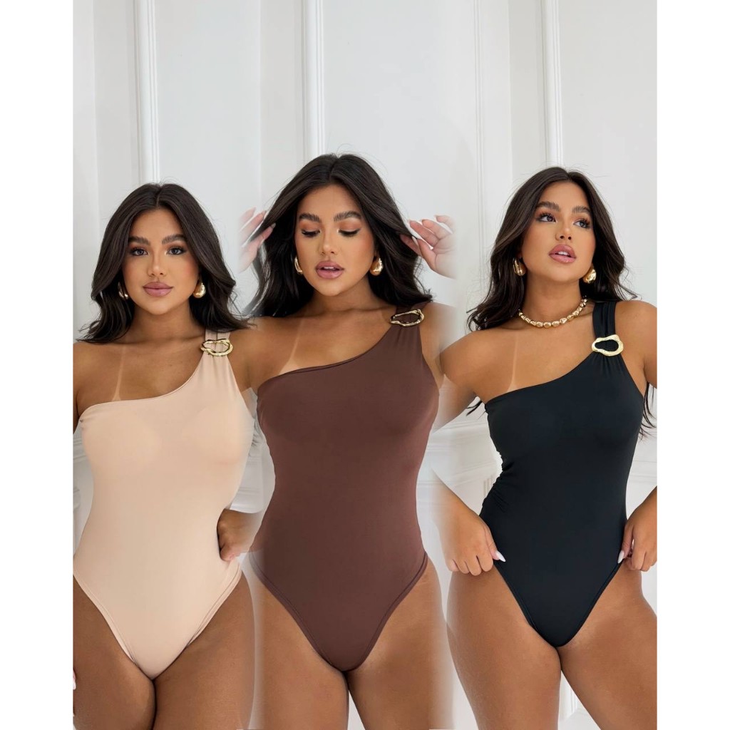 Body Mula Manca fivela tecido Suplex com toque de poliamida