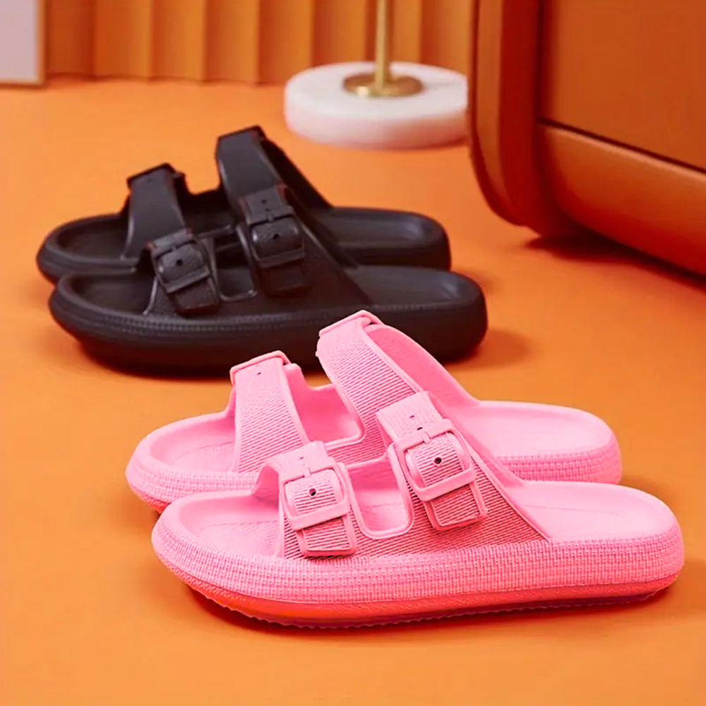 Chinela Slide Nuvem FARMFUN Papete Feminina Birken Flatform EVA Micro Expandido com Fivela UBUNTU