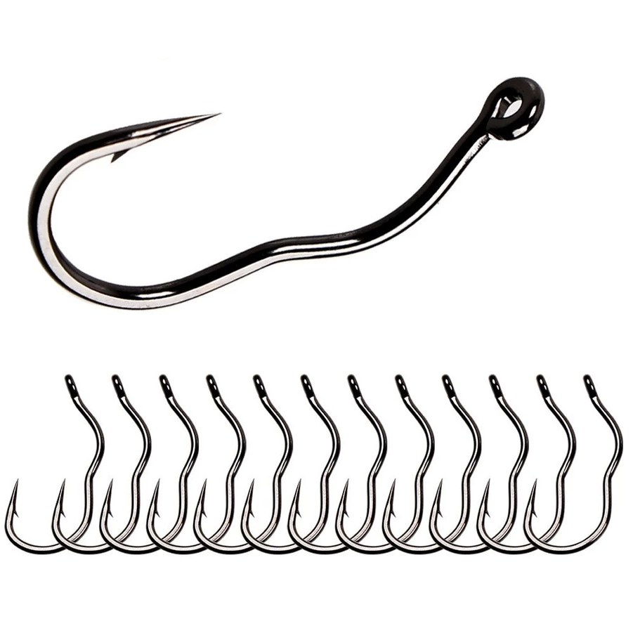 AUTO FLIP Anzol de Pesca Pancing Automático Anti-Running com Barba  e Aço Carbono Tmanho 5# a 15# em Oferta na Shopee