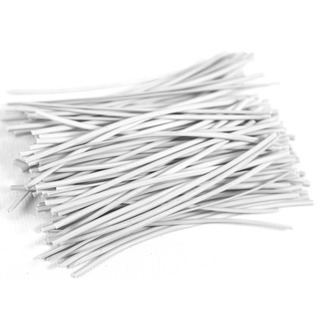 Amarrilho Fecho Lacre Arame Branco / Preto 12cm 100 unidades em Oferta na Shopee