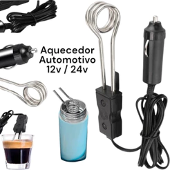 Aquecedor de liquido Para Carro Automotivo 12v ou 24v 120w Elétrico Rabo Quente Veicular