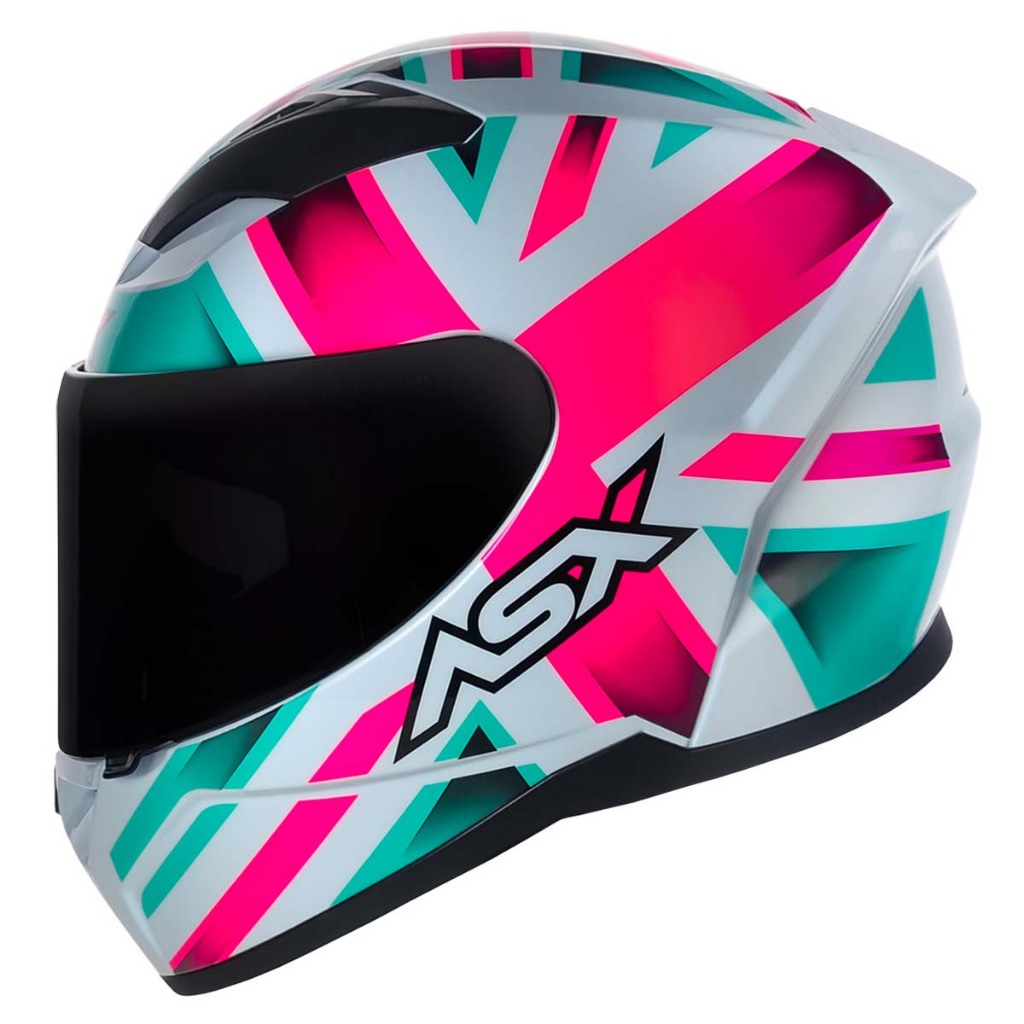 Capacete Feminino Rosa ASX City Kingdom Brilho
