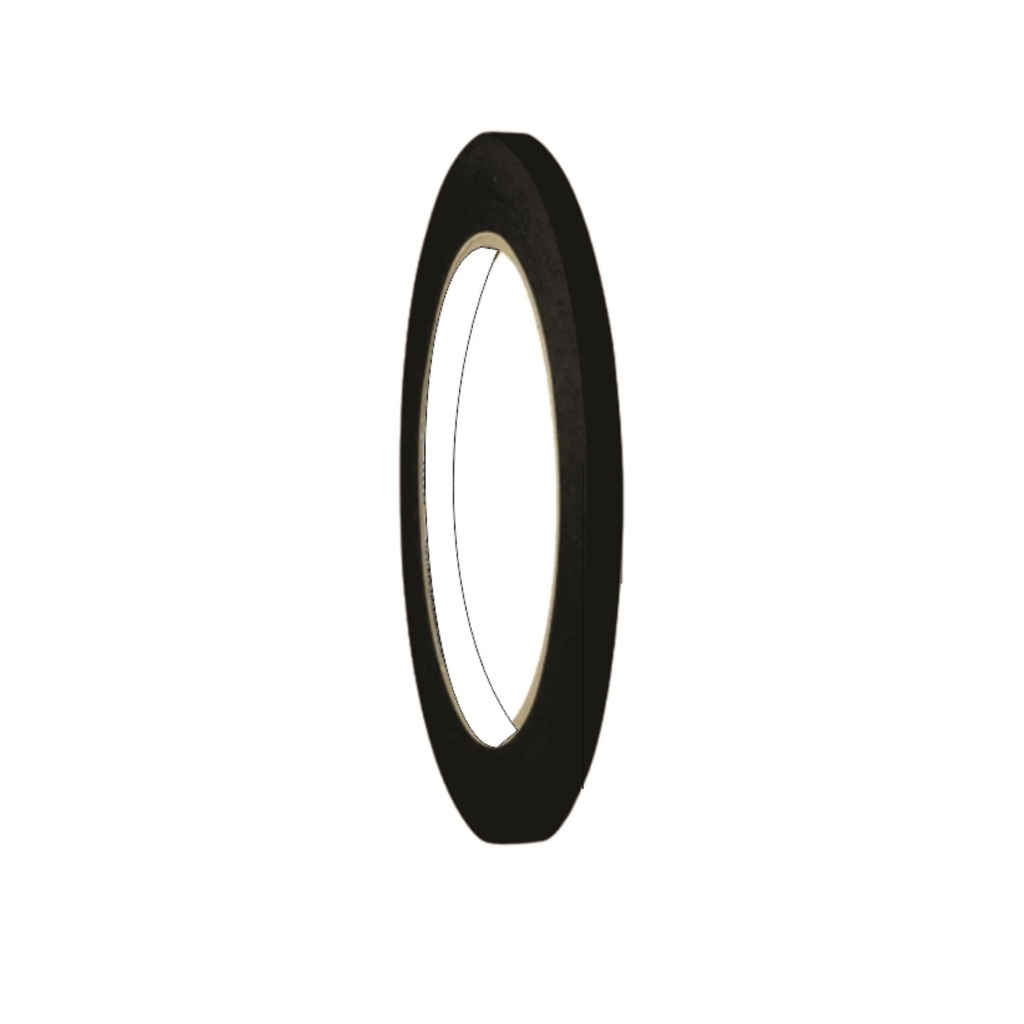 Fita Adesiva P/ Filetamento Preta - 2mm X 45m Crepe