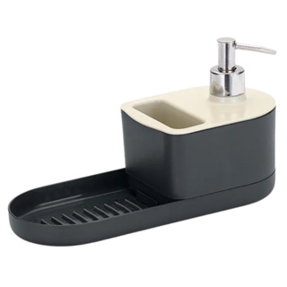 Dispenser Porta Detergente Bucha E Sabão Em Barra Pedra Para Pia E Bancada Arthi em Oferta na Shopee