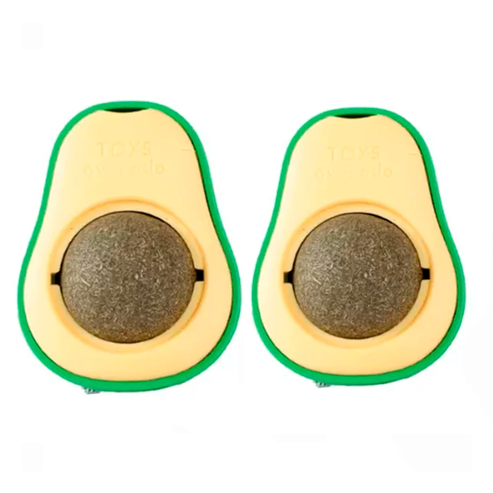 Kit 2un. Bola CatNip Abacate Para Gatos Napi em Oferta na Shopee