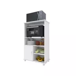 Armário Cozinha Fruteira Multiuso Cozinha com Tampo para Microondas e Galão de Àgua