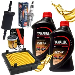 Kit Revisão Lander 250 2016-2025 / Teneré 250 2016-2019 Troca Óleo Yamalube 20w50 Filtros e Vela Iridium