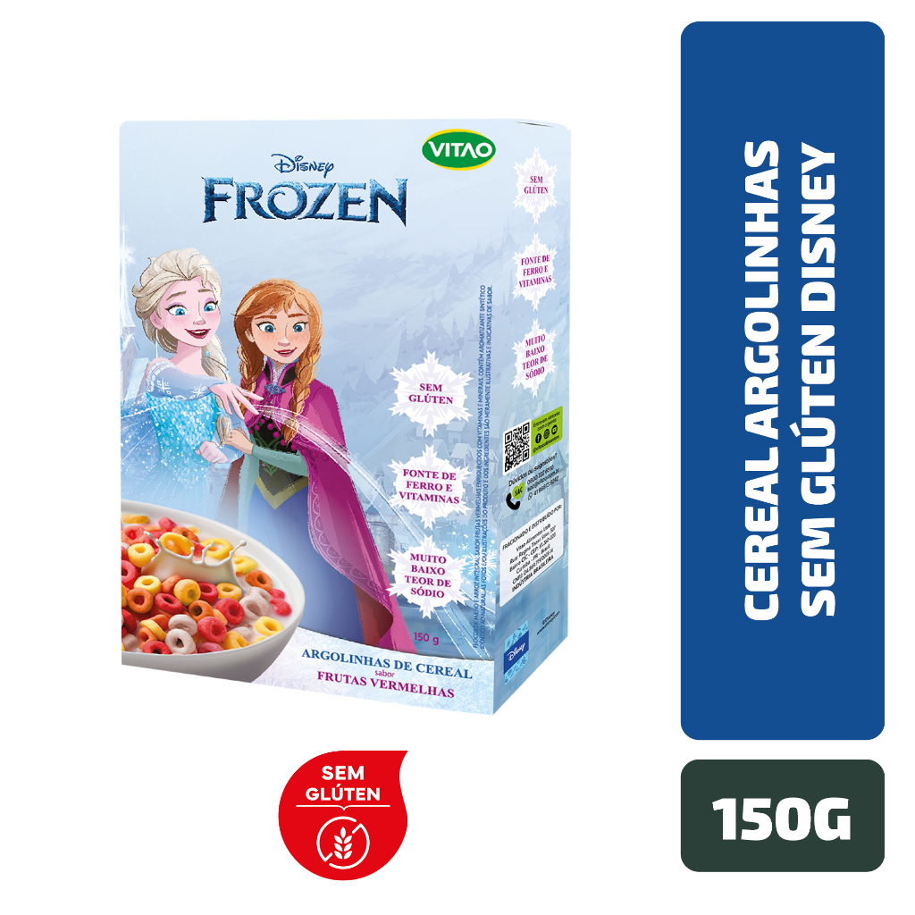 Cereal Argolinhas Sem Glúten Disney 150 g