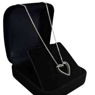 Colar Cadeado com pingente de coração Vazado em Prata 925 45cm Feminino em Oferta na Shopee