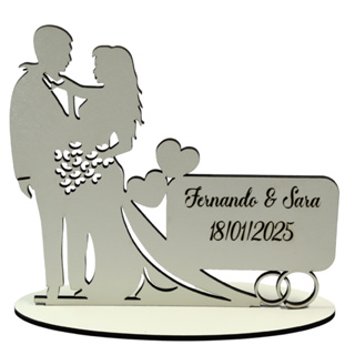 Kit Centro De Mesa Para Lembrancinha Casamento Noivado Mdf em Oferta na Shopee