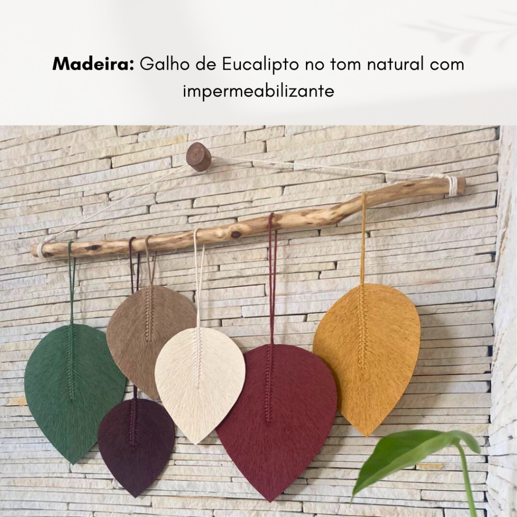 Painel Decorativo Para Sala Quarto Decoração Boho Rústica Artesanal Em Macrame — imagem 2 de 2