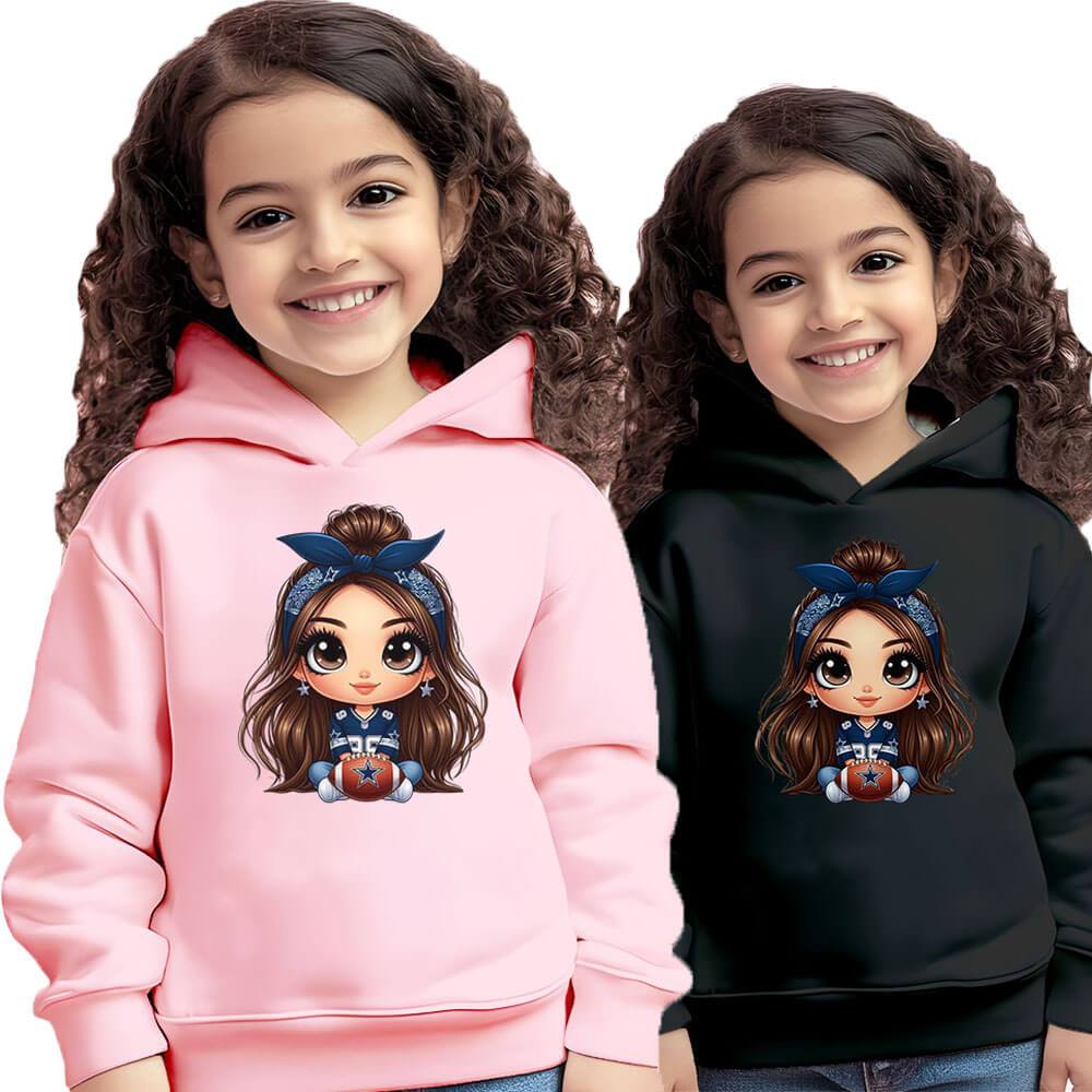 Moletom Infantil Menina Kit De 2 Blusa Com Capuz Com Variações De Cor e Tamanho