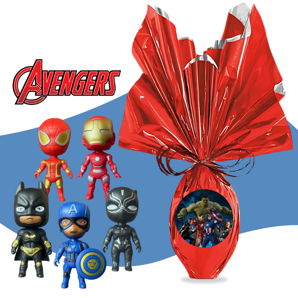 Ovo De Páscoa Chocolate ao Leite 250g Personagem Marvel Vingadores Infantil Desenho em Oferta na Shopee