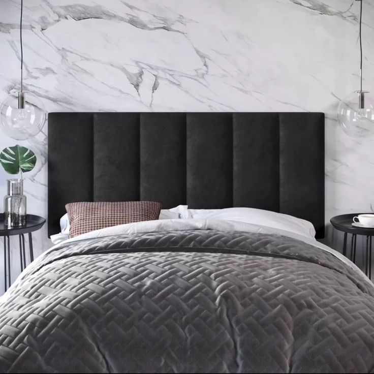 Kit Cabeceira Estofada Cama King em Suede - Módulo Retangular 60x20 Cama Queen, Casal e Solteiro