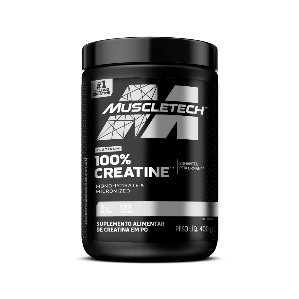 Creatina Platinum 400g 100% Pura MuscleTech Sem Sabor em Oferta na Shopee