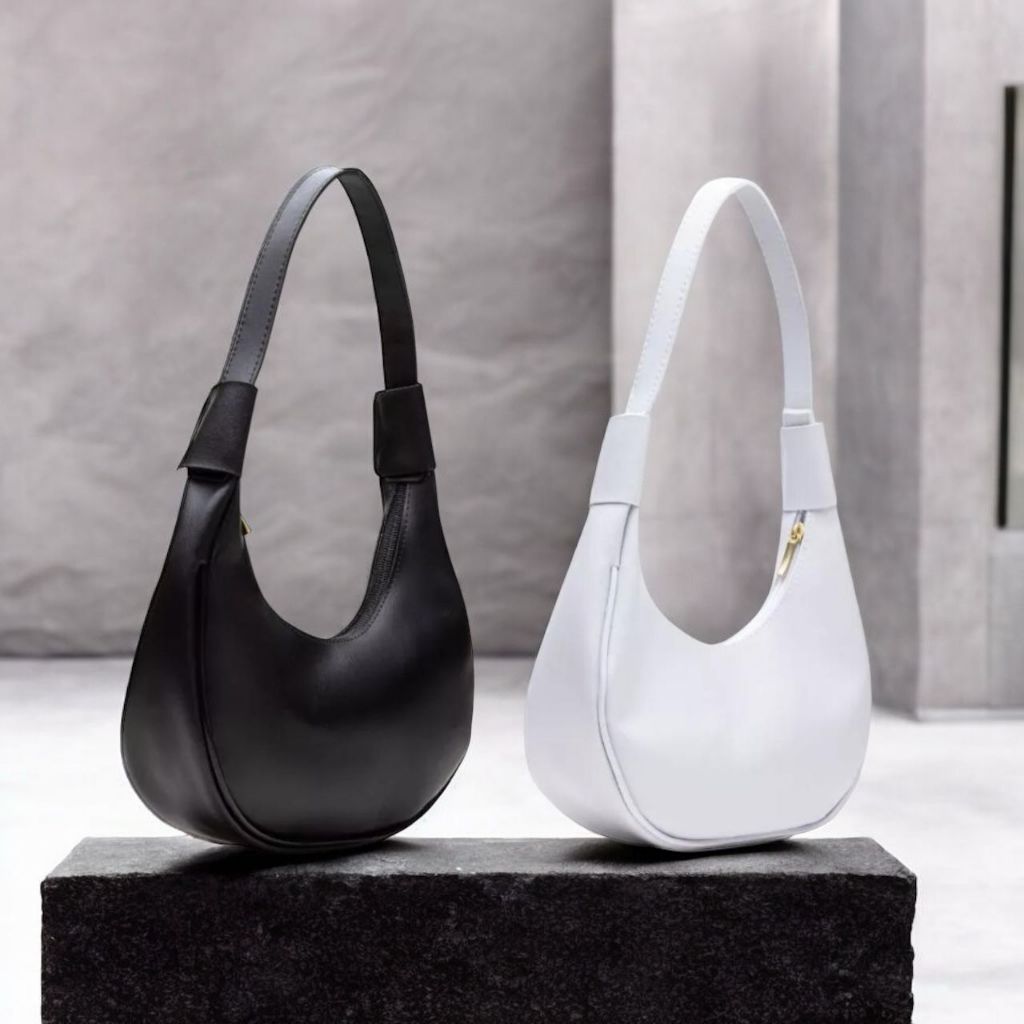 Kit 2 Bolsa Feminina Meia Lua Baguete FORRADA Lançamento sk 03