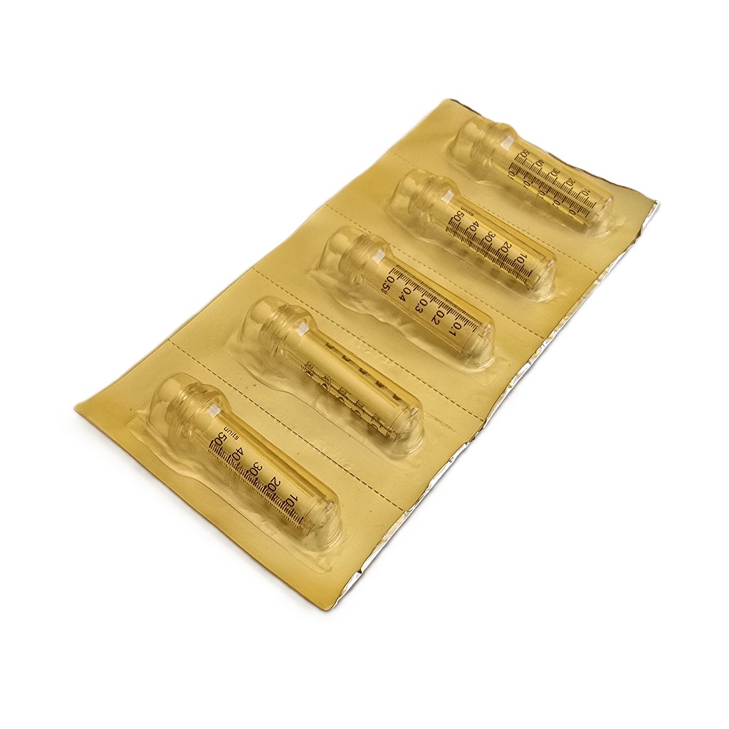 Conjunto 5 Ampolas De 0,5ml P/ Caneta Pressurizada ampolas Profissionais Para Hyaluron Pen 0,5ml