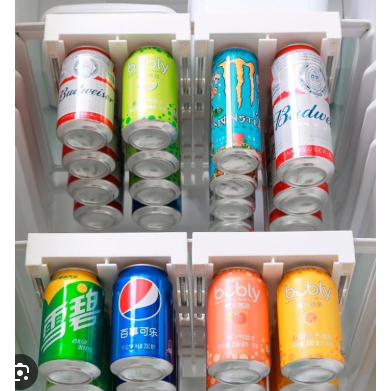 Organizador Suporte Porta Latas Para Geladeira Armário Plástico em Oferta na Shopee