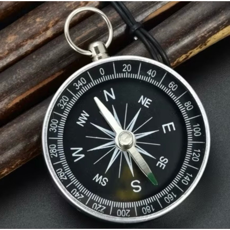 Bússola Metal Alta Precisão Original 40mm Portátil e Bolso