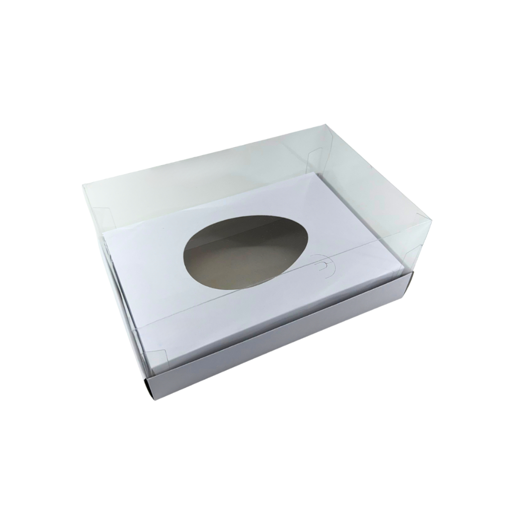 10 Caixas Com Tampa De Acetato Para Ovo De Colher - 250g em Oferta na Shopee