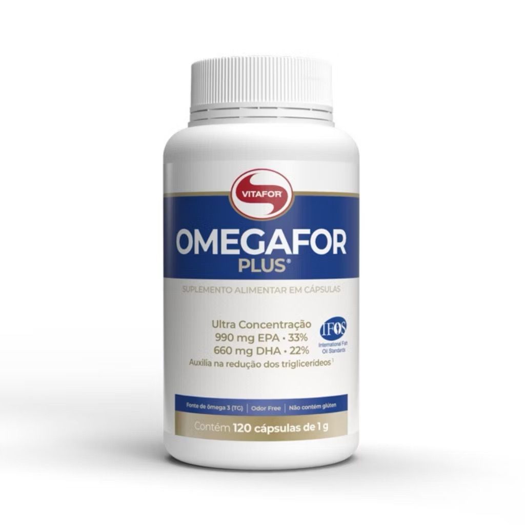 Omegafor® Plus 1000mg - 120 Cápsulas | Alta Potência e Pureza para Coração e Cérebro