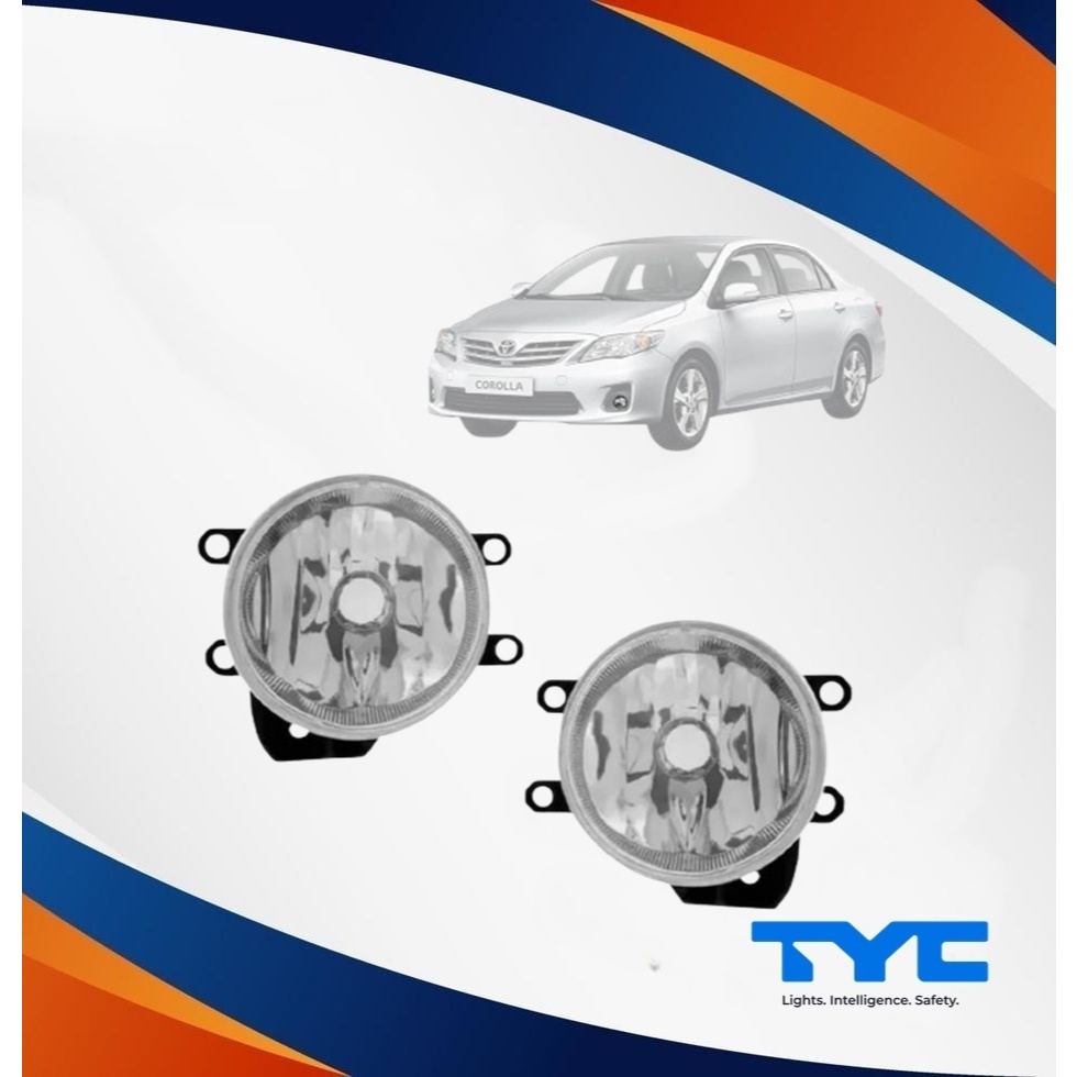 Par do Farol Auxiliar Milha Toyota Corolla Tyc Ano:2014 Até 2017 Cód:19-6078-00-9N/19-6077-00-9N