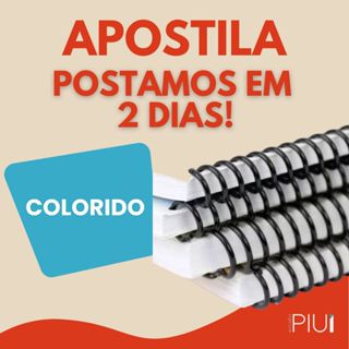 Impressão de Apostilas Até 400 páginas Colorida A4 com encadernação Frente e verso em Oferta na Shopee