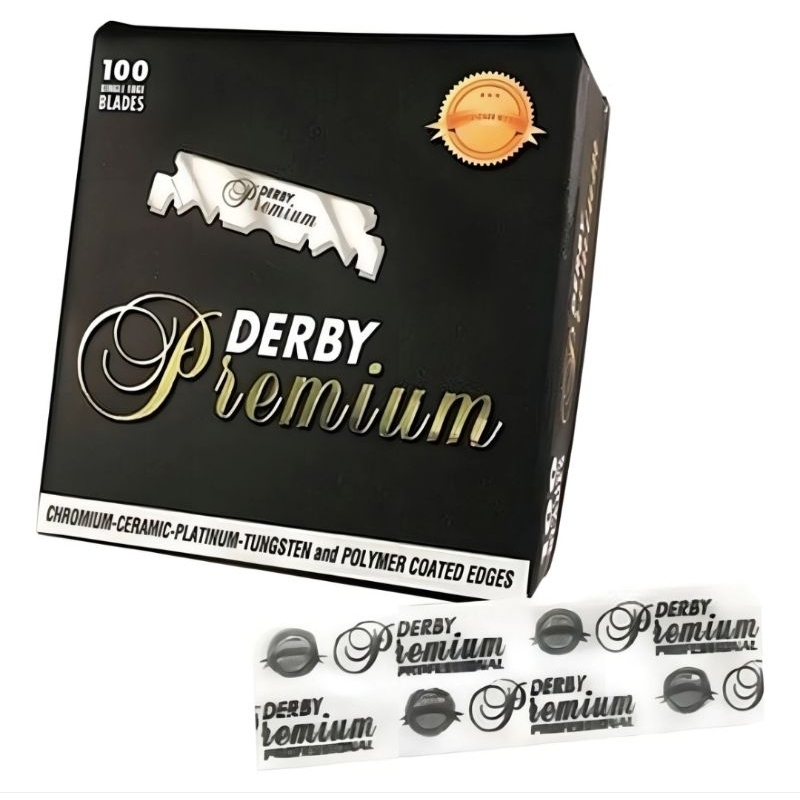 Lâmina de Barbear Derby Cortada com 100 unidades