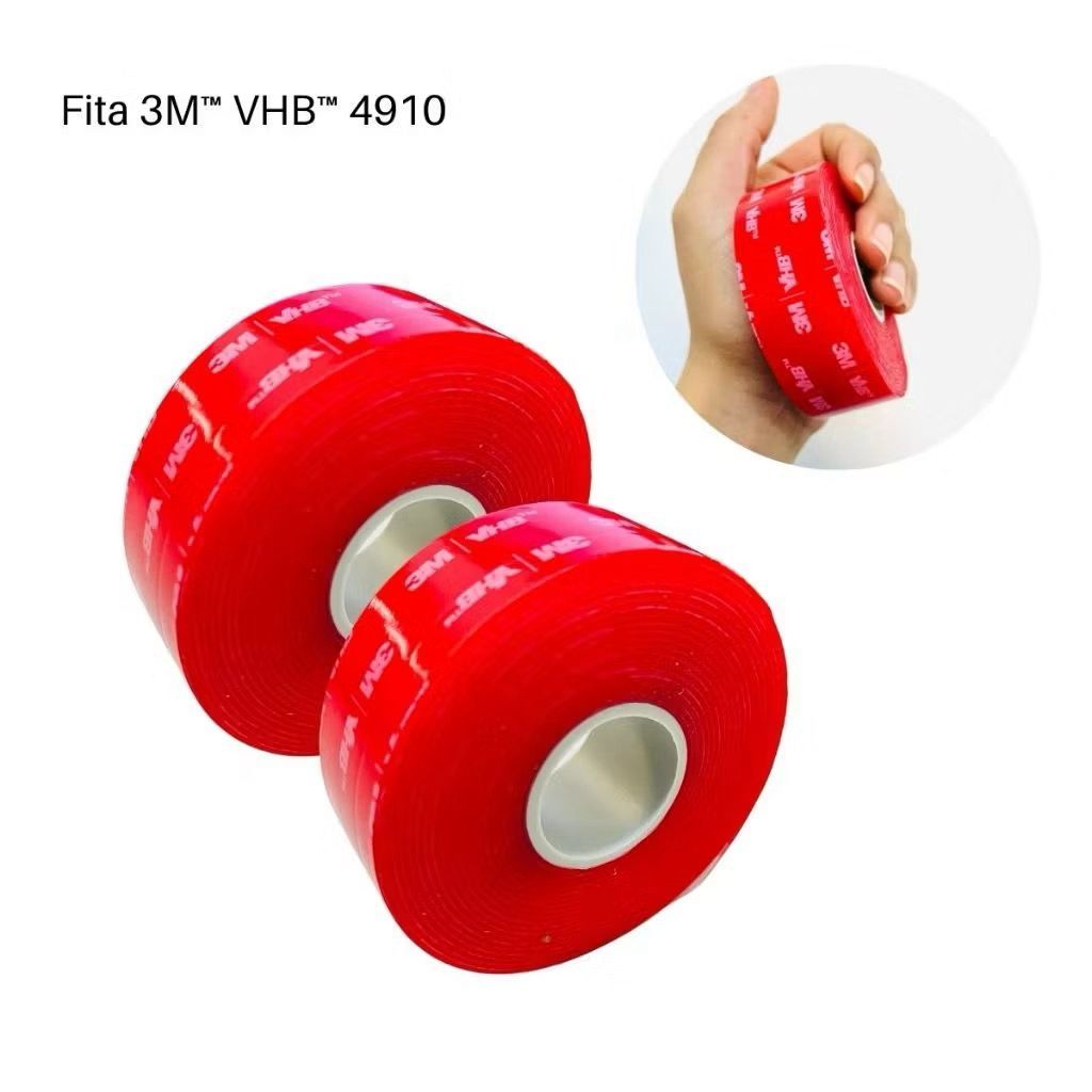 Fita Dupla Face 3M Original 25mm - Extra Forte Transparente - FITA VHB 4910