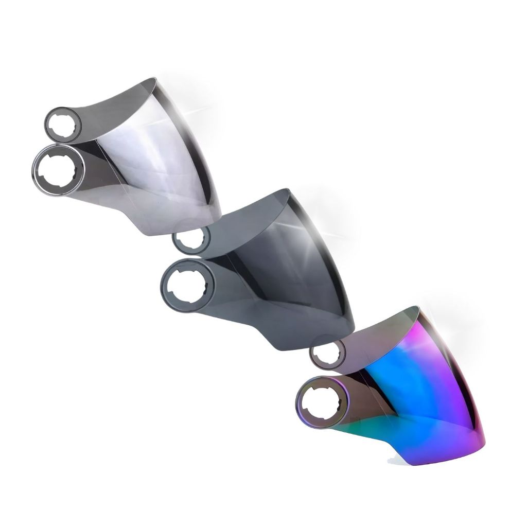 Viseira Antirisco Capacete New Libert 3 Aberto Proteção UV Espelhado - Spare Parts and Accessories for Vehicles