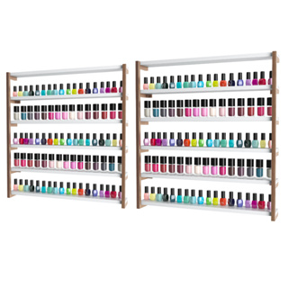 Kit 2 Nichos Expositores Rose Gold de Esmaltes Para Manicure Modelo Industrial em Oferta na Shopee