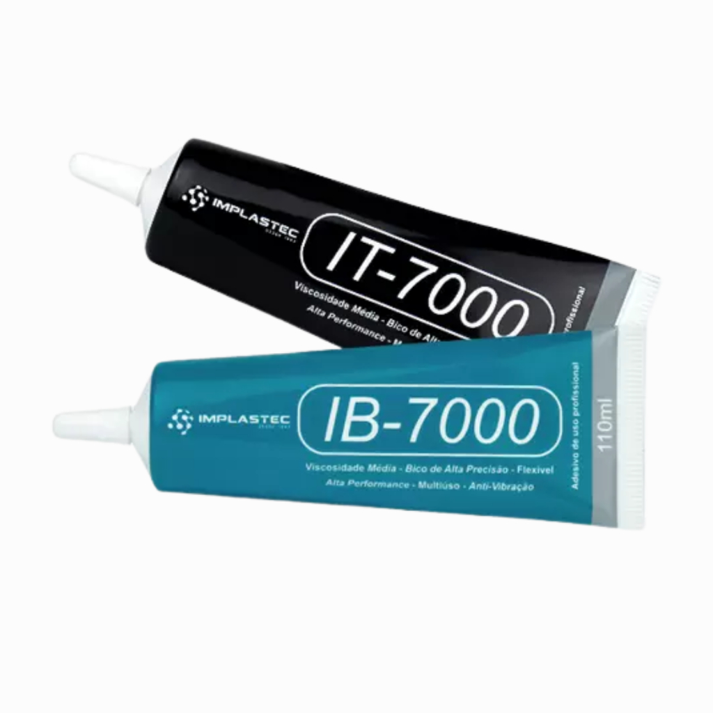 Cola Adesivo IT-7000  IB-7000 Bisnaga Grande com 110ml - Implastec Ideal para Celulares