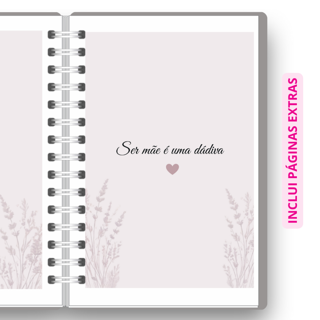 Caderneta da Gestante Luxo, Mamãe, Cuidados na Gestação, Enxoval.