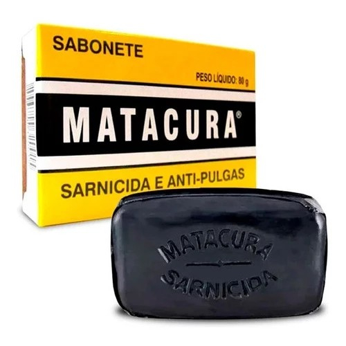 Sabonete Sarnicida e Anti-Pulgas Matacura 80g em Oferta na Shopee
