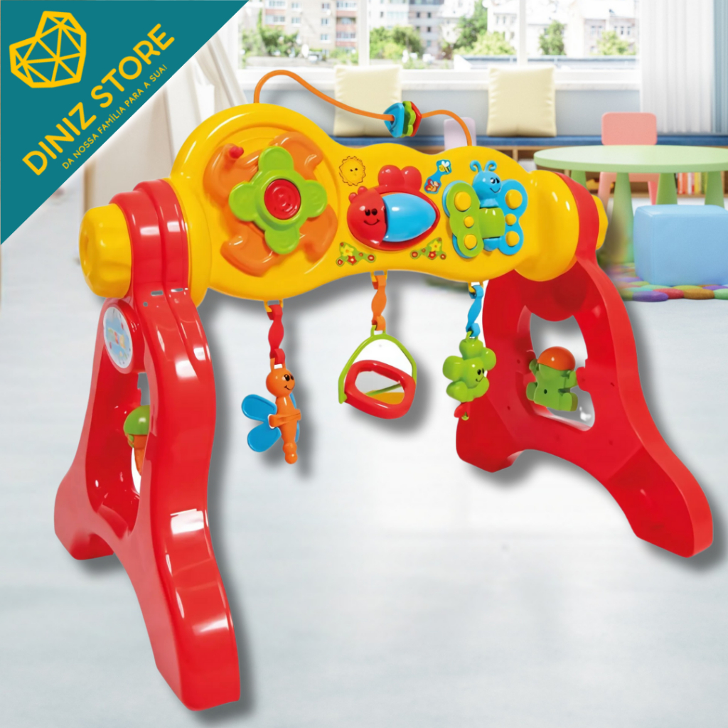 Centro de Atividades Infantil 3 em 1 Play Gym Mesinha de Atividades com Som