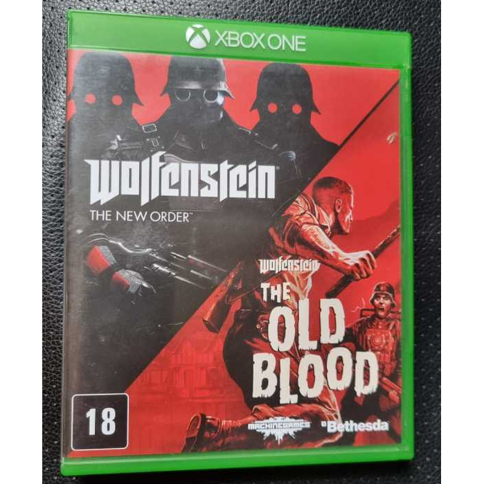 Wolfenstein The New Order + The Old Blood Xbox One Midia Fisica Original Usado