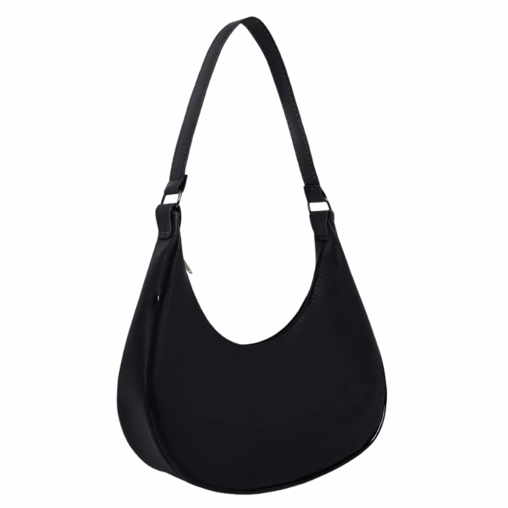 Bolsa Feminina Meia Lua Shoulder Bag Casual Moderna Pequena Transversal Alça Curta Elegante Festa