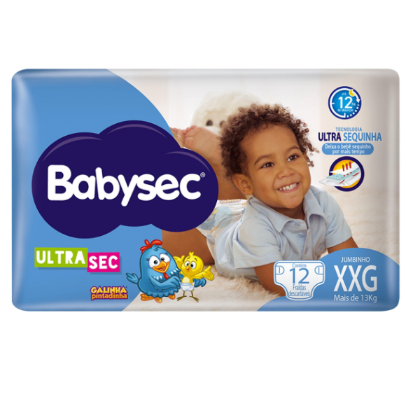 Fralda BabySec Jumbo Ultra Protect XXG - 16 unidades