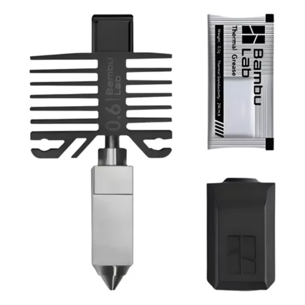 Hotend Bambu Lab Aço Endurecido Simples 0,6mm Serie X1 E P1