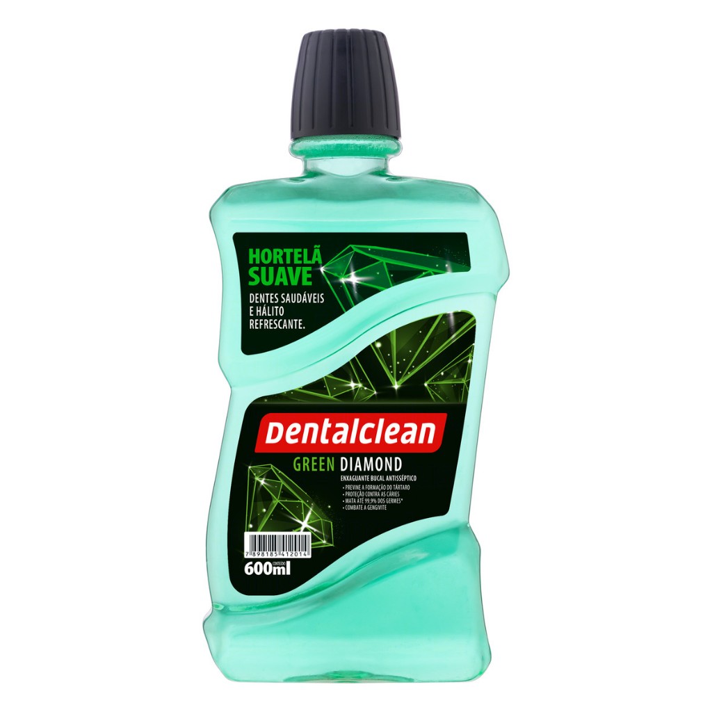Enxaguante Bucal Dentalclean Green Diamond 600ml