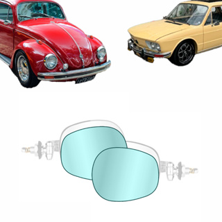 Lente Convexo Espelho Do Retrovisor Fusca Raquete Azul em Oferta na Shopee