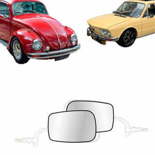 Lente Espelho Do Retrovisor Fusca Modelo Mexicano em Oferta na Shopee