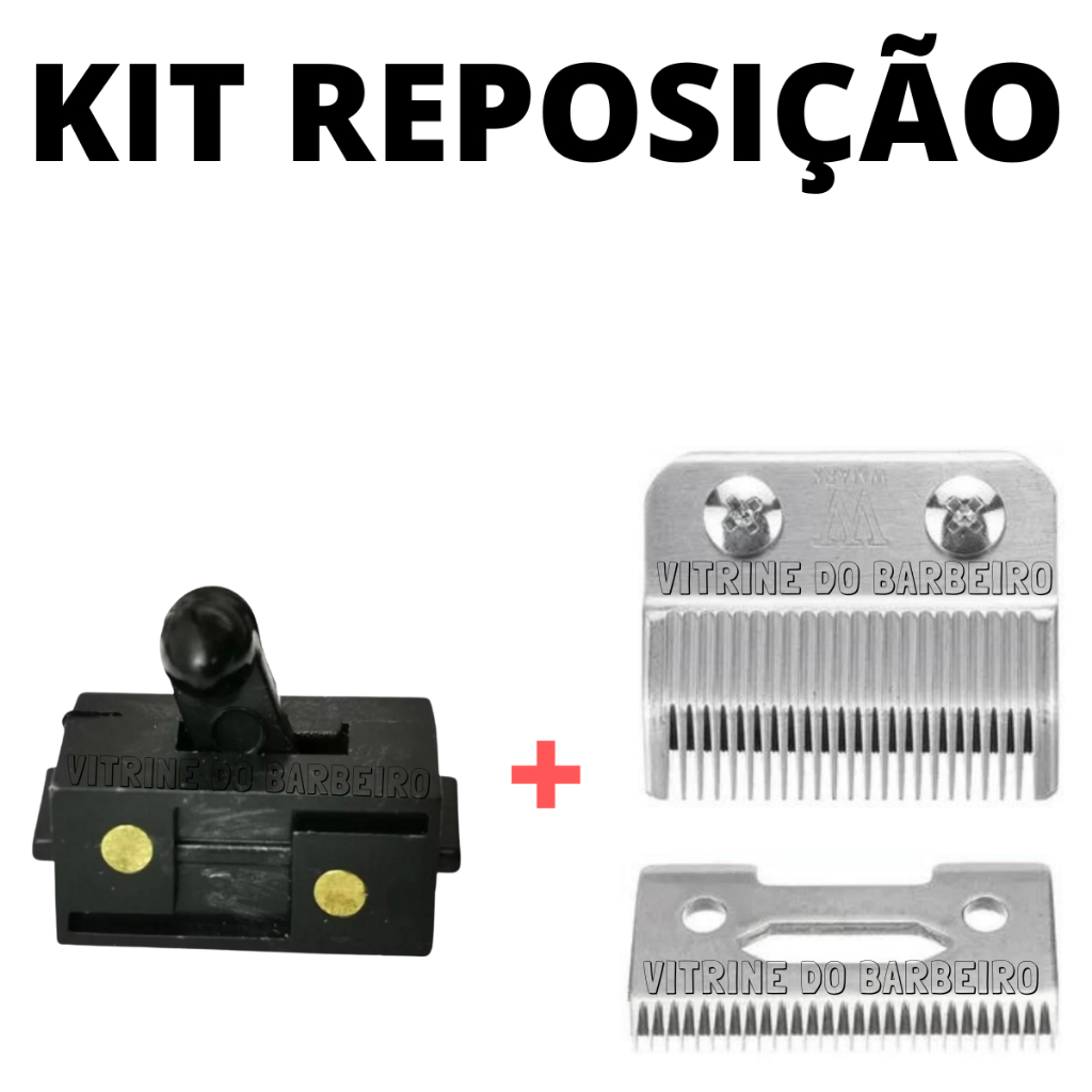 Botão Liga E Desliga + Lâmina De Aço Kit Para Máquinas