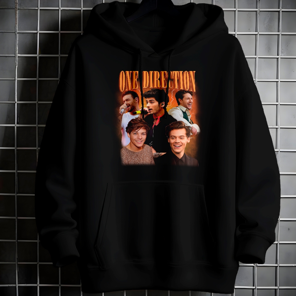 Moletom Canguru Unissex Grapich One Direction Blusa Frio Com bolso Capuz Casaco Algodão 144