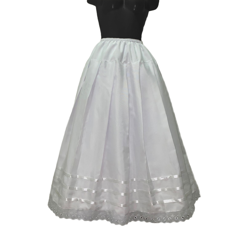 Saia Básica Branca com Fitas Várias Cores Umbanda Candombé em Oferta na Shopee