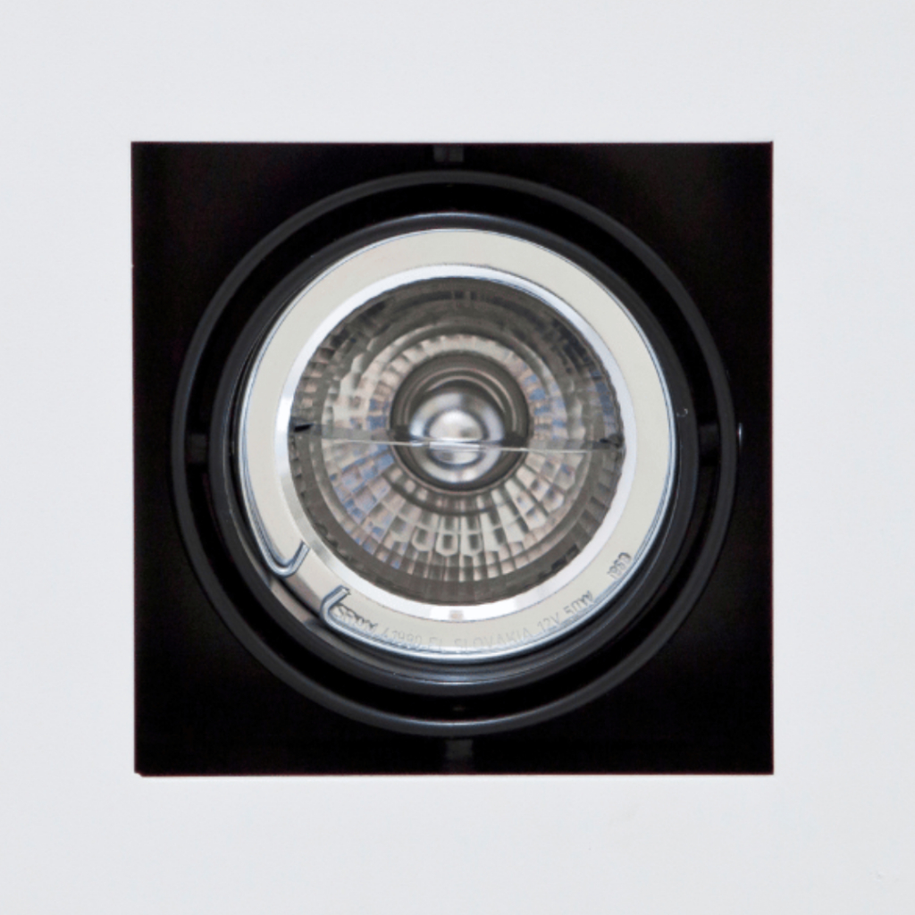 Spot Embutir Technic 360º Orbital Alumínio 12x12,5x8,4cm AR70 D&D Iluminação Branco/Preto