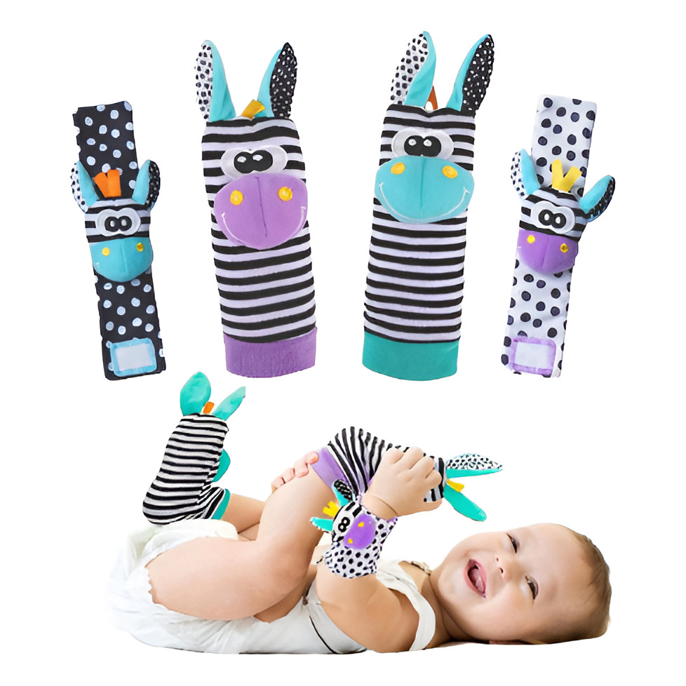 Kit Sozzy Meias E Pulseiras Com Chocalhos - Envio em 24 Hrs